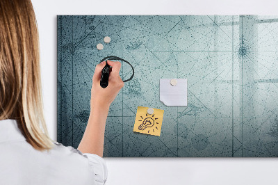 Memobord van glas met print inclusief neodymium magneten Een stijlvol bord voor notities en foto's