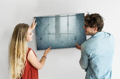 Memobord van glas met print inclusief neodymium magneten Een stijlvol bord voor notities en foto's