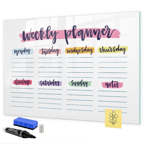 Weekplanner met ruimte voor foto's