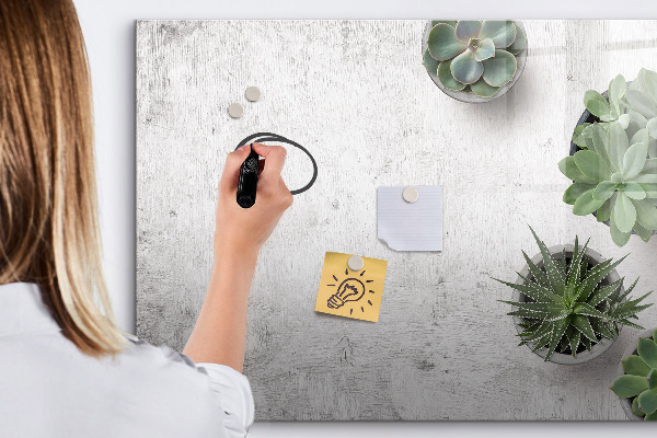 Memobord van glas met print inclusief neodymium magneten Een stijlvol bord voor het presenteren van foto's