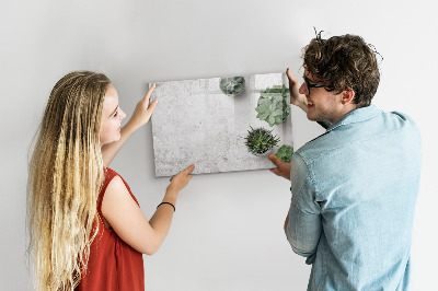 Memobord van glas met print inclusief neodymium magneten Een stijlvol bord voor het presenteren van foto's