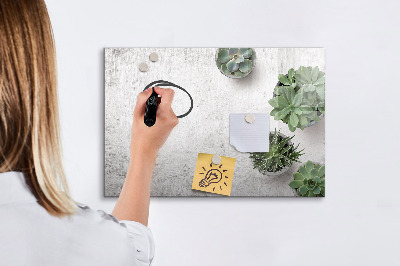 Memobord van glas met print inclusief neodymium magneten Een stijlvol bord voor het presenteren van foto's