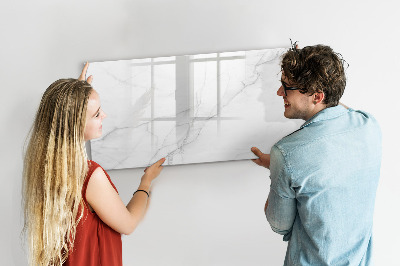 Decoratief glazen wandbord beschrijfbaar en magnetisch Modern prikbord voor notities en foto's