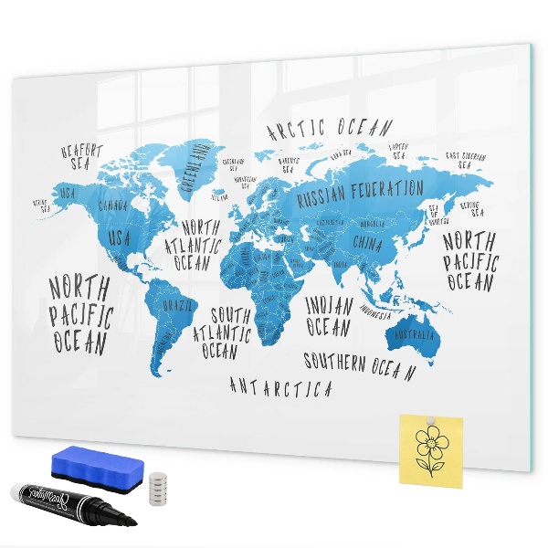 Wereldkaart voor fotopersonalisatie
