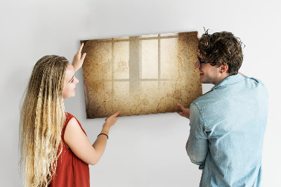 Decoratief glazen wandbord beschrijfbaar en magnetisch Notitiebord met foto's en accessoires