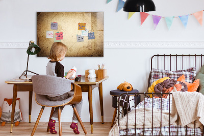 Decoratief glazen wandbord beschrijfbaar en magnetisch Notitiebord met foto's en accessoires