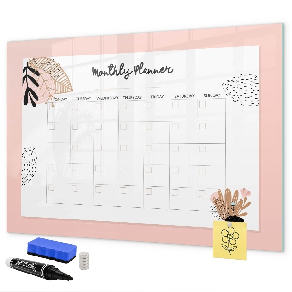 Maandplanner met ruimte voor foto's