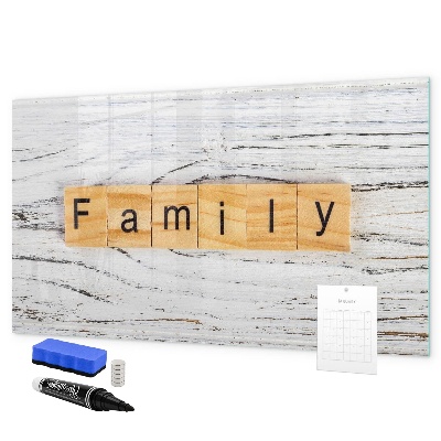 Decoratief glazen wandbord beschrijfbaar en magnetisch Bord voor foto's en notities