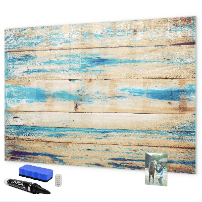 Decoratief glazen wandbord beschrijfbaar en magnetisch Stijlvol bord voor foto's en notities