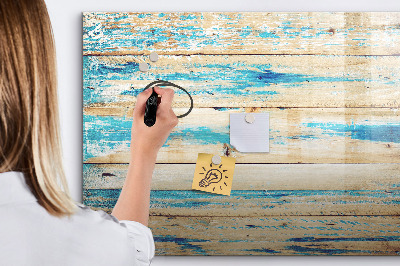 Decoratief glazen wandbord beschrijfbaar en magnetisch Stijlvol bord voor foto's en notities