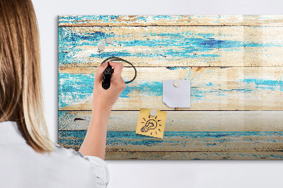 Decoratief glazen wandbord beschrijfbaar en magnetisch Stijlvol bord voor foto's en notities
