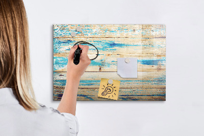 Decoratief glazen wandbord beschrijfbaar en magnetisch Stijlvol bord voor foto's en notities