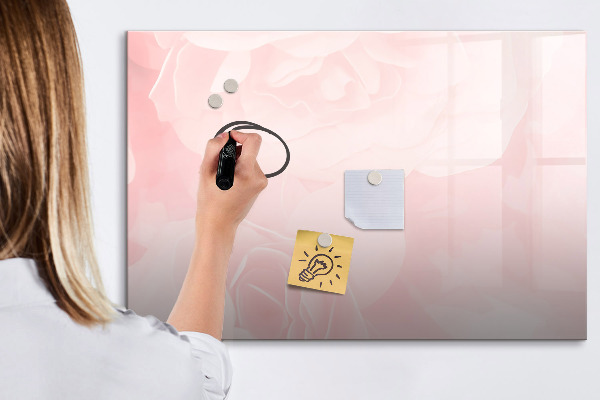 Memobord van glas met print inclusief neodymium magneten Een prikbord voor het presenteren van herinneringen en foto's