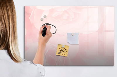 Memobord van glas met print inclusief neodymium magneten Een prikbord voor het presenteren van herinneringen en foto's