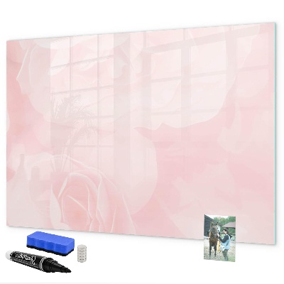 Memobord van glas met print inclusief neodymium magneten Een prikbord voor het presenteren van herinneringen en foto's