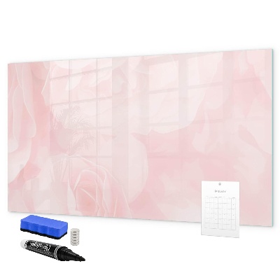 Memobord van glas met print inclusief neodymium magneten Een prikbord voor het presenteren van herinneringen en foto's