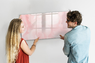 Memobord van glas met print inclusief neodymium magneten Een prikbord voor het presenteren van herinneringen en foto's