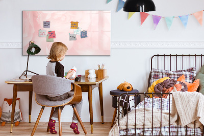 Memobord van glas met print inclusief neodymium magneten Een prikbord voor het presenteren van herinneringen en foto's