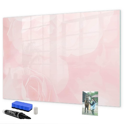 Memobord van glas met print inclusief neodymium magneten Een prikbord voor het presenteren van herinneringen en foto's