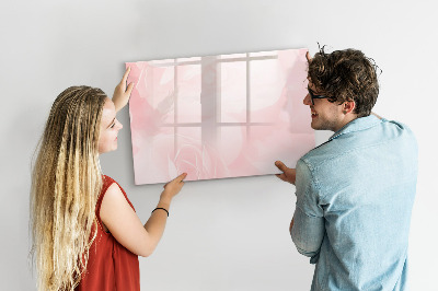 Memobord van glas met print inclusief neodymium magneten Een prikbord voor het presenteren van herinneringen en foto's