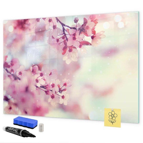 Bloemencollage met foto's en notities