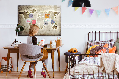 Decoratief glazen wandbord beschrijfbaar en magnetisch Herinneringskaart met persoonlijke foto's