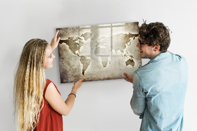 Decoratief glazen wandbord beschrijfbaar en magnetisch Herinneringskaart met persoonlijke foto's