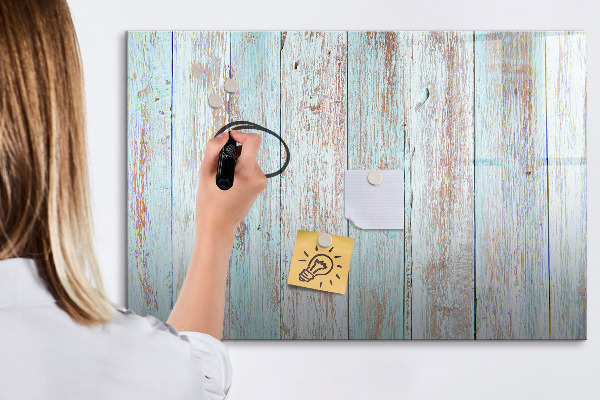 Memobord van glas met print inclusief neodymium magneten Een prikbord voor het ophangen van herinneringen en notities.
