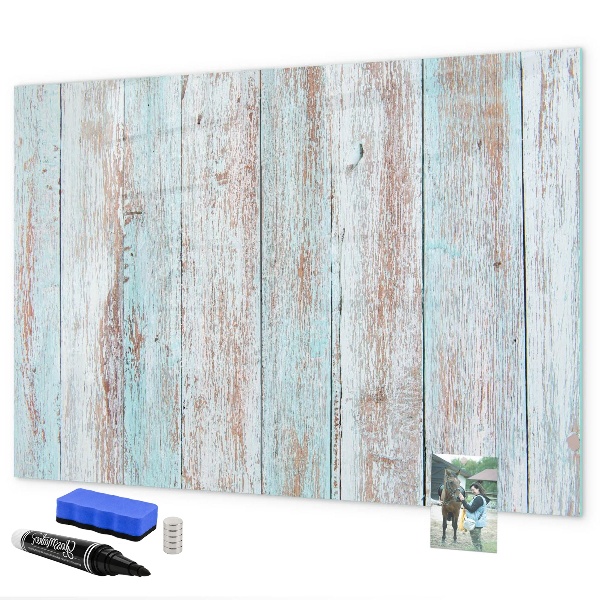 Memobord van glas met print inclusief neodymium magneten Een prikbord voor het ophangen van herinneringen en notities.
