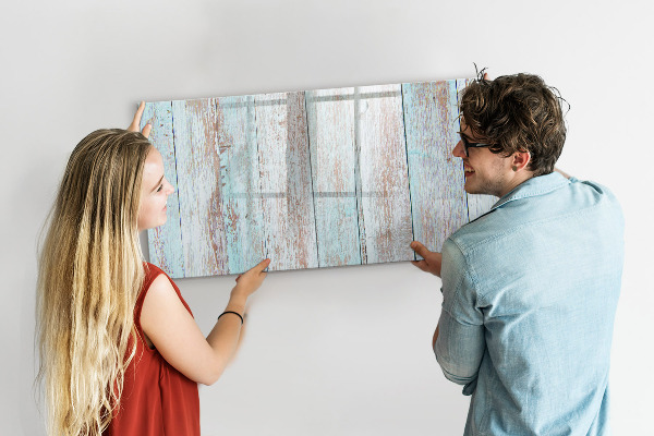 Memobord van glas met print inclusief neodymium magneten Een prikbord voor het ophangen van herinneringen en notities.