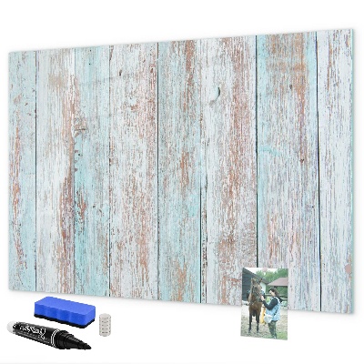 Memobord van glas met print inclusief neodymium magneten Een prikbord voor het ophangen van herinneringen en notities.