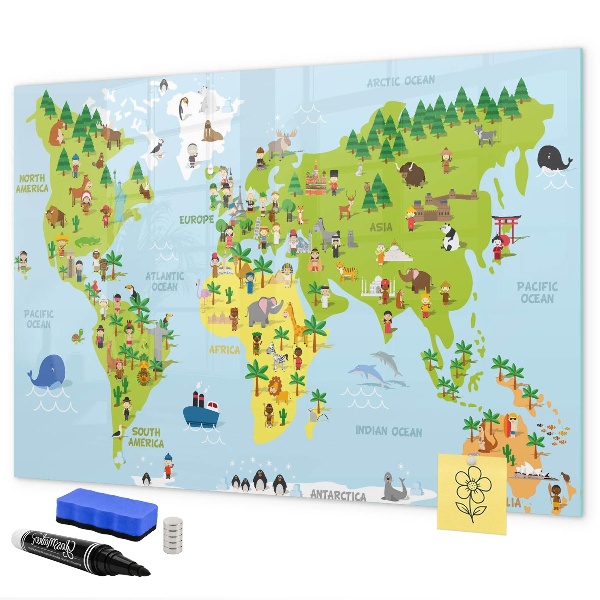 Interactieve wereldkaart met foto's