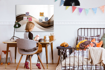 Decoratief glazen wandbord beschrijfbaar en magnetisch Modern fotodisplaybord