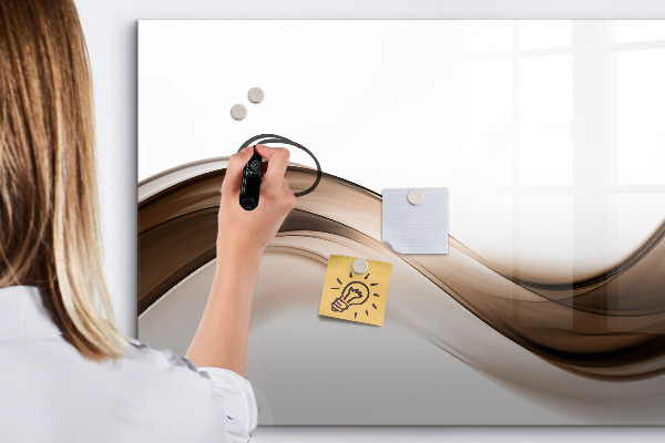 Decoratief glazen wandbord beschrijfbaar en magnetisch Modern fotodisplaybord