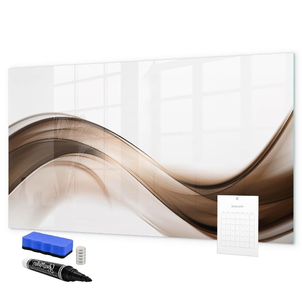Decoratief glazen wandbord beschrijfbaar en magnetisch Modern fotodisplaybord