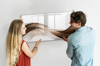 Decoratief glazen wandbord beschrijfbaar en magnetisch Modern fotodisplaybord
