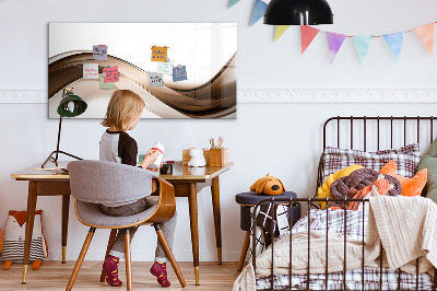Decoratief glazen wandbord beschrijfbaar en magnetisch Modern fotodisplaybord