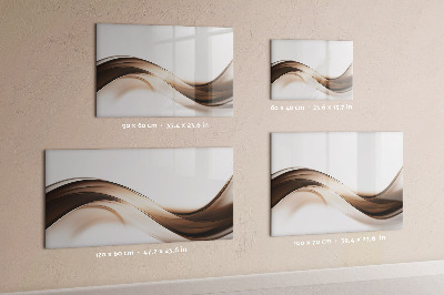 Decoratief glazen wandbord beschrijfbaar en magnetisch Modern fotodisplaybord