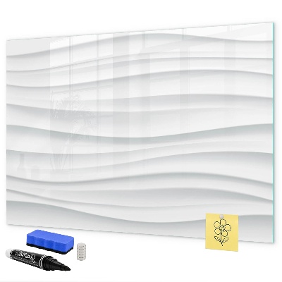 Decoratief glazen wandbord beschrijfbaar en magnetisch Een stijlvol bord voor notities en foto's