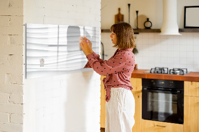 Decoratief glazen wandbord beschrijfbaar en magnetisch Een stijlvol bord voor notities en foto's