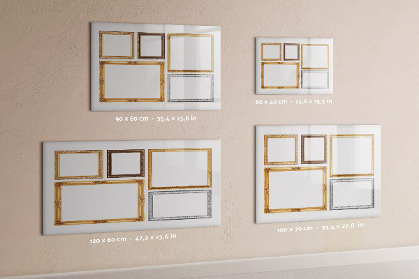 Memobord van glas met print inclusief neodymium magneten Een creatieve plek voor foto's en notities