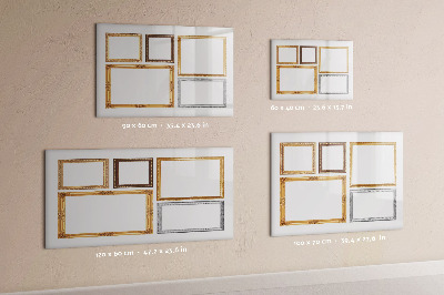 Memobord van glas met print inclusief neodymium magneten Een creatieve plek voor foto's en notities