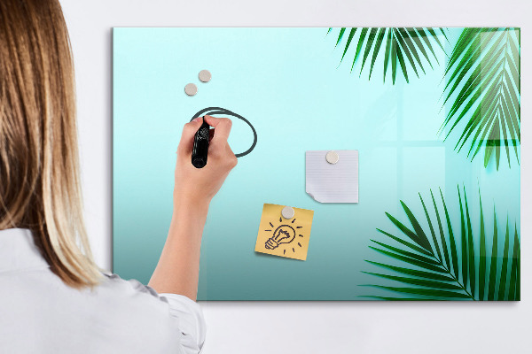 Memobord van glas met print inclusief neodymium magneten Een gezellige plek voor het creëren van herinneringen.