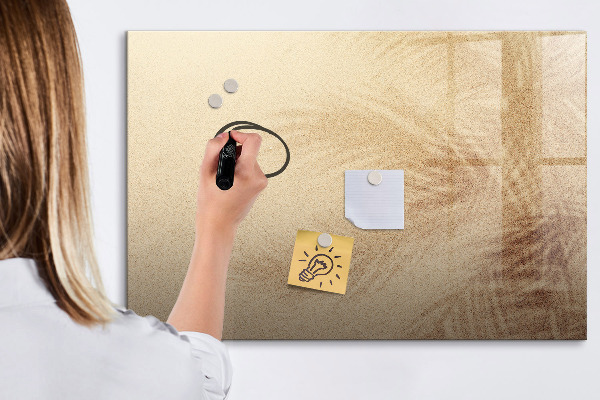 Decoratief glazen wandbord beschrijfbaar en magnetisch Notitiebord met accessoires