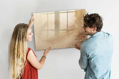 Decoratief glazen wandbord beschrijfbaar en magnetisch Notitiebord met accessoires