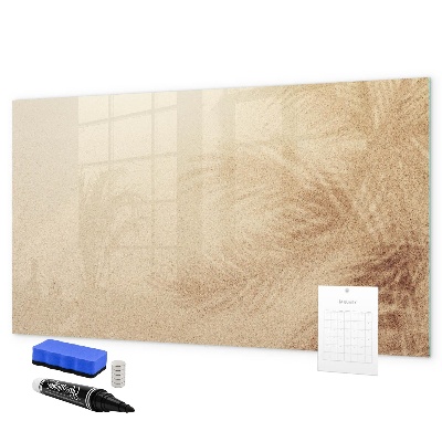 Decoratief glazen wandbord beschrijfbaar en magnetisch Notitiebord met accessoires