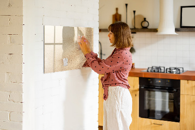 Decoratief glazen wandbord beschrijfbaar en magnetisch Notitiebord met accessoires