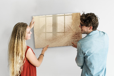 Decoratief glazen wandbord beschrijfbaar en magnetisch Notitiebord met accessoires
