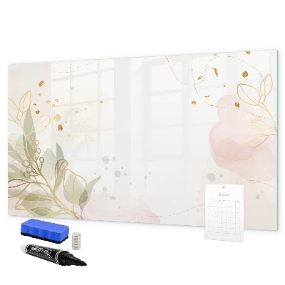 Memobord van glas met print inclusief neodymium magneten Een stijlvol bord voor het presenteren van foto's
