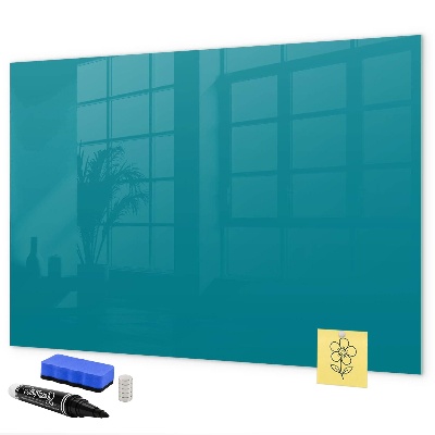 Memobord van glas met print inclusief neodymium magneten Een kleurrijk prikbord voor notities en foto's